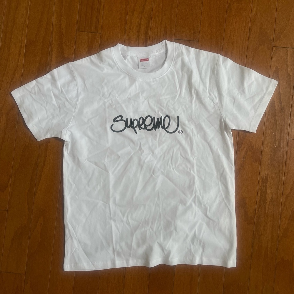 Supreme Handstyle White Tee